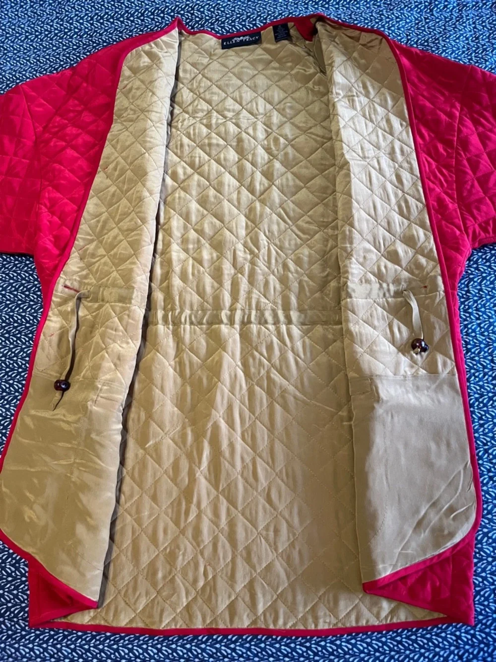 Vintage Linda Allard for Ellen Tracy 100% silk quilted jacket - Picture 2 of 12